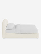 Nexa Platform Bed | Soft Upholstery, Sculpted Headboard