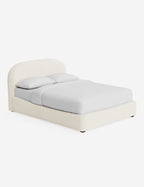 Nexa Platform Bed | Soft Upholstery, Sculpted Headboard