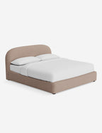 Nexa Platform Bed | Soft Upholstery, Sculpted Headboard