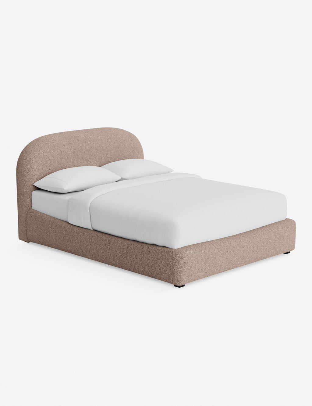 Nexa Platform Bed | Soft Upholstery, Sculpted Headboard