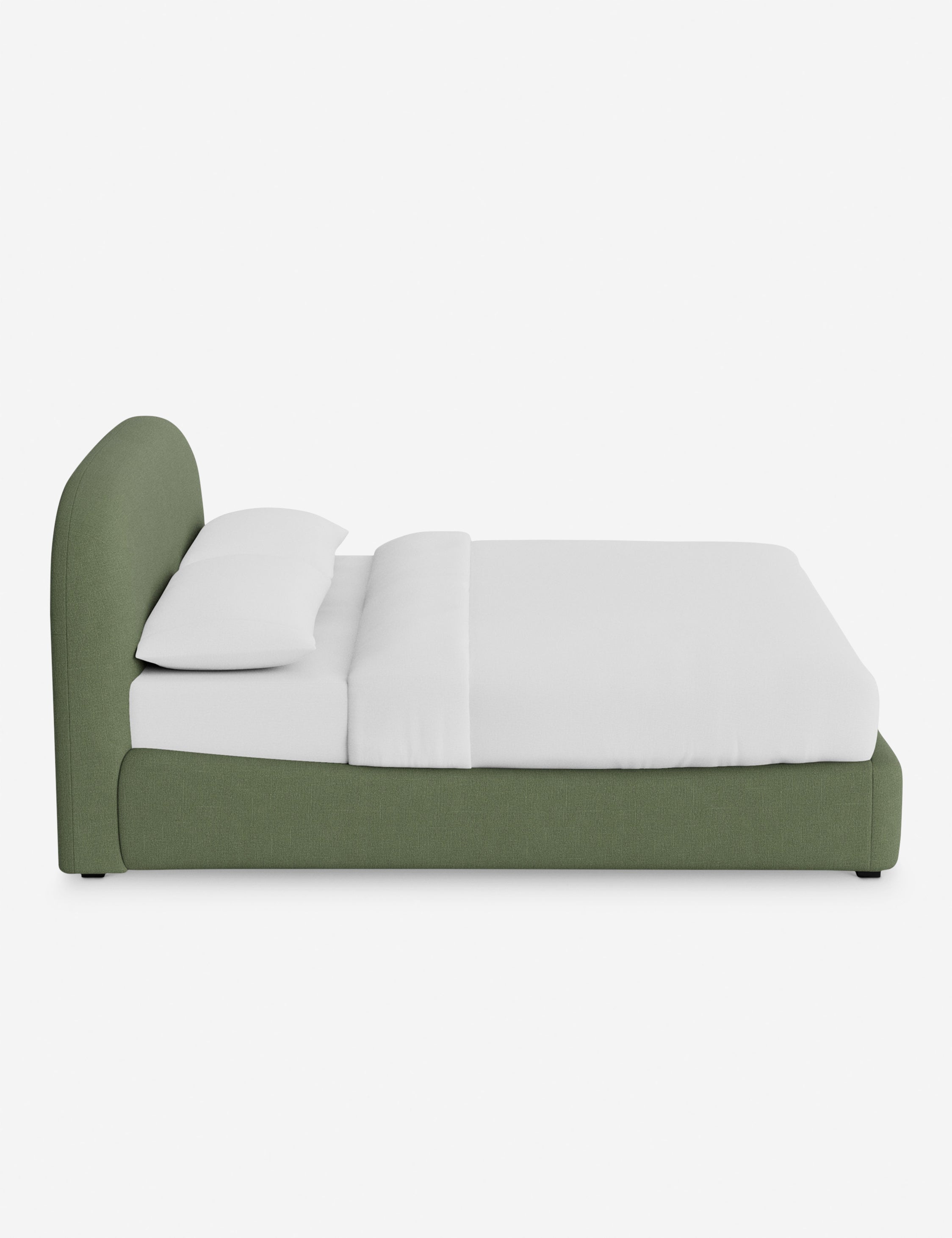 Nexa Platform Bed | Soft Upholstery, Sculpted Headboard