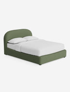 Nexa Platform Bed | Soft Upholstery, Sculpted Headboard