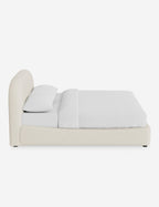 Nexa Platform Bed | Soft Upholstery, Sculpted Headboard
