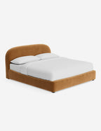 Nexa Platform Bed | Soft Upholstery, Sculpted Headboard