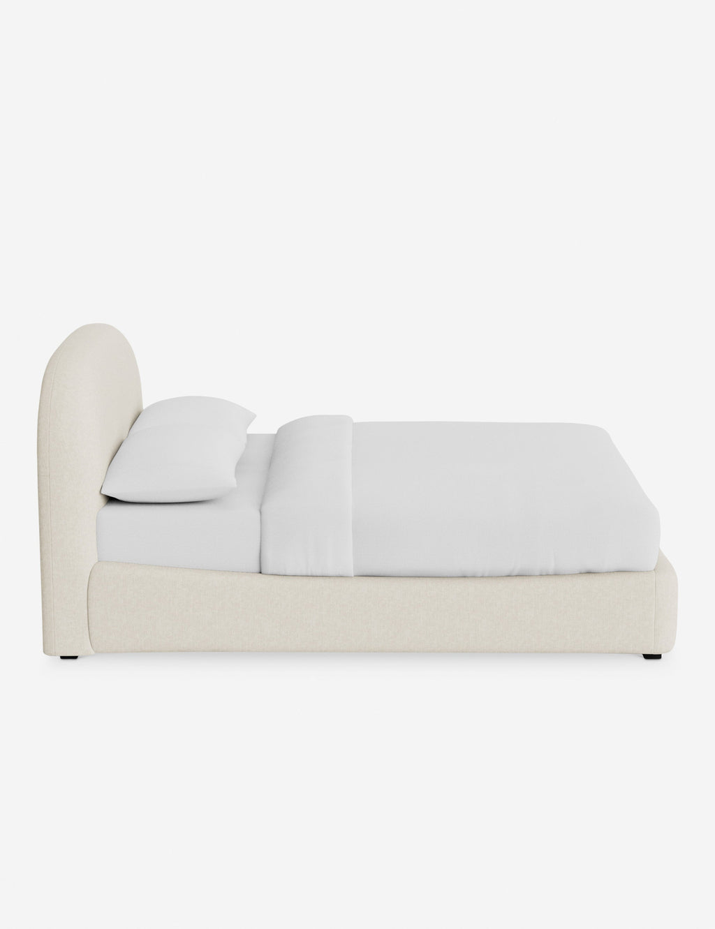 Nexa Platform Bed | Soft Upholstery, Sculpted Headboard
