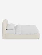 Nexa Platform Bed | Soft Upholstery, Sculpted Headboard