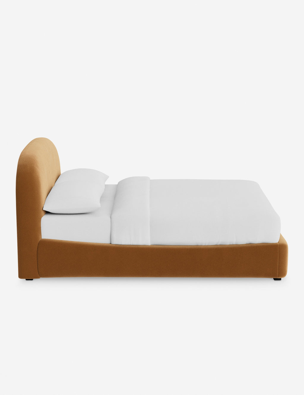 Nexa Platform Bed | Soft Upholstery, Sculpted Headboard