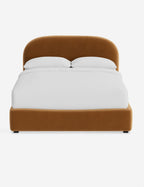 Nexa Platform Bed | Soft Upholstery, Sculpted Headboard