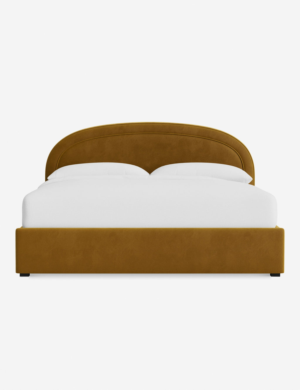 Nexus Platform Bed | Arched Headboard, Bespoke Upholstery