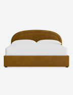 Nexus Platform Bed | Arched Headboard, Bespoke Upholstery
