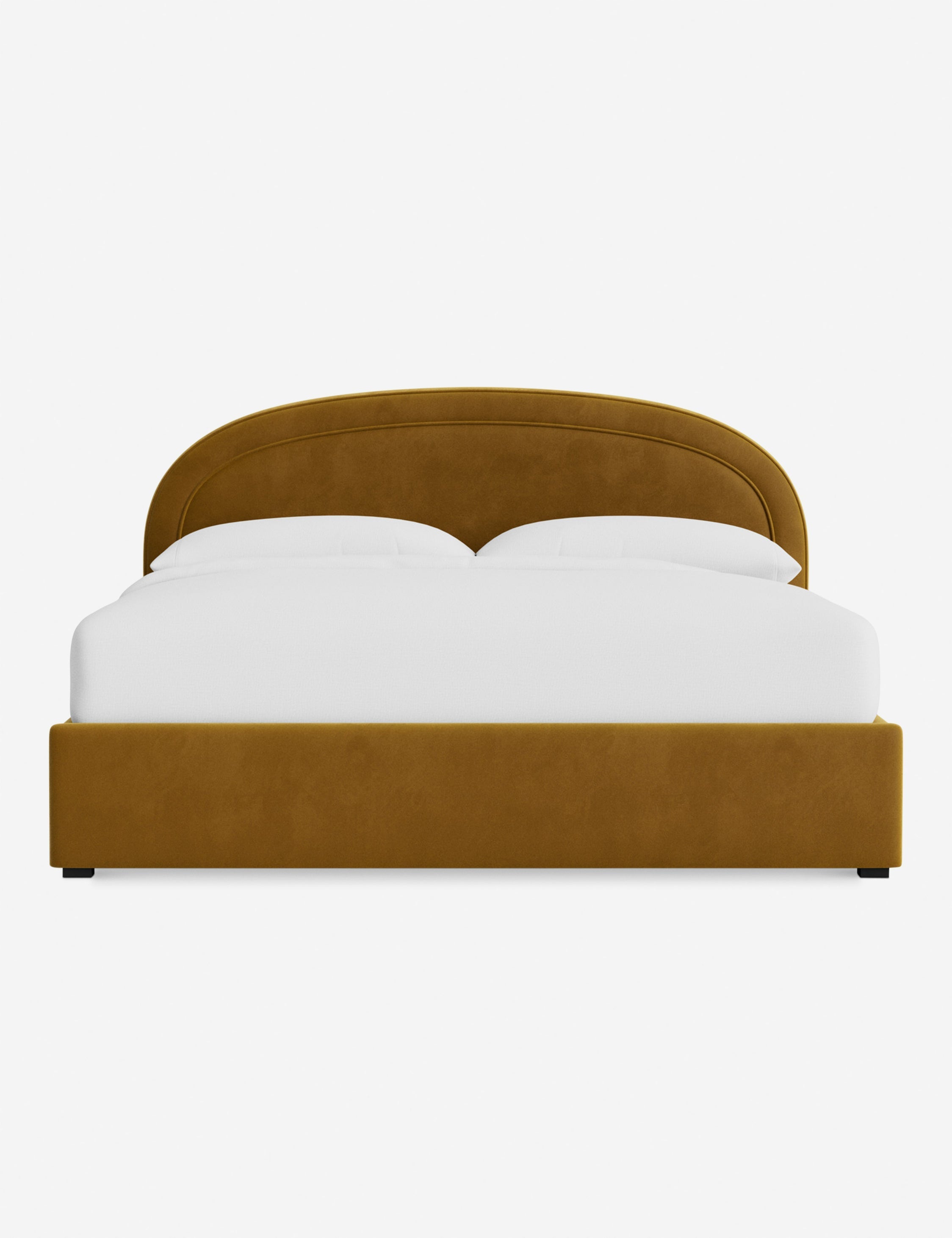 Nexus Platform Bed | Arched Headboard, Bespoke Upholstery