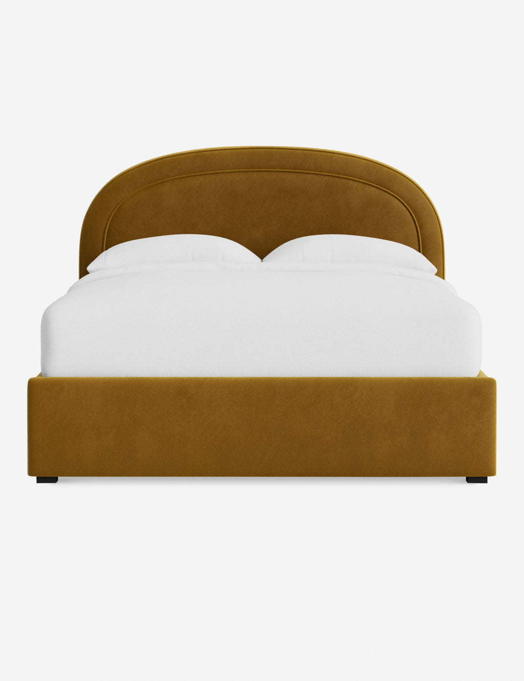 Nexus Platform Bed | Arched Headboard, Bespoke Upholstery