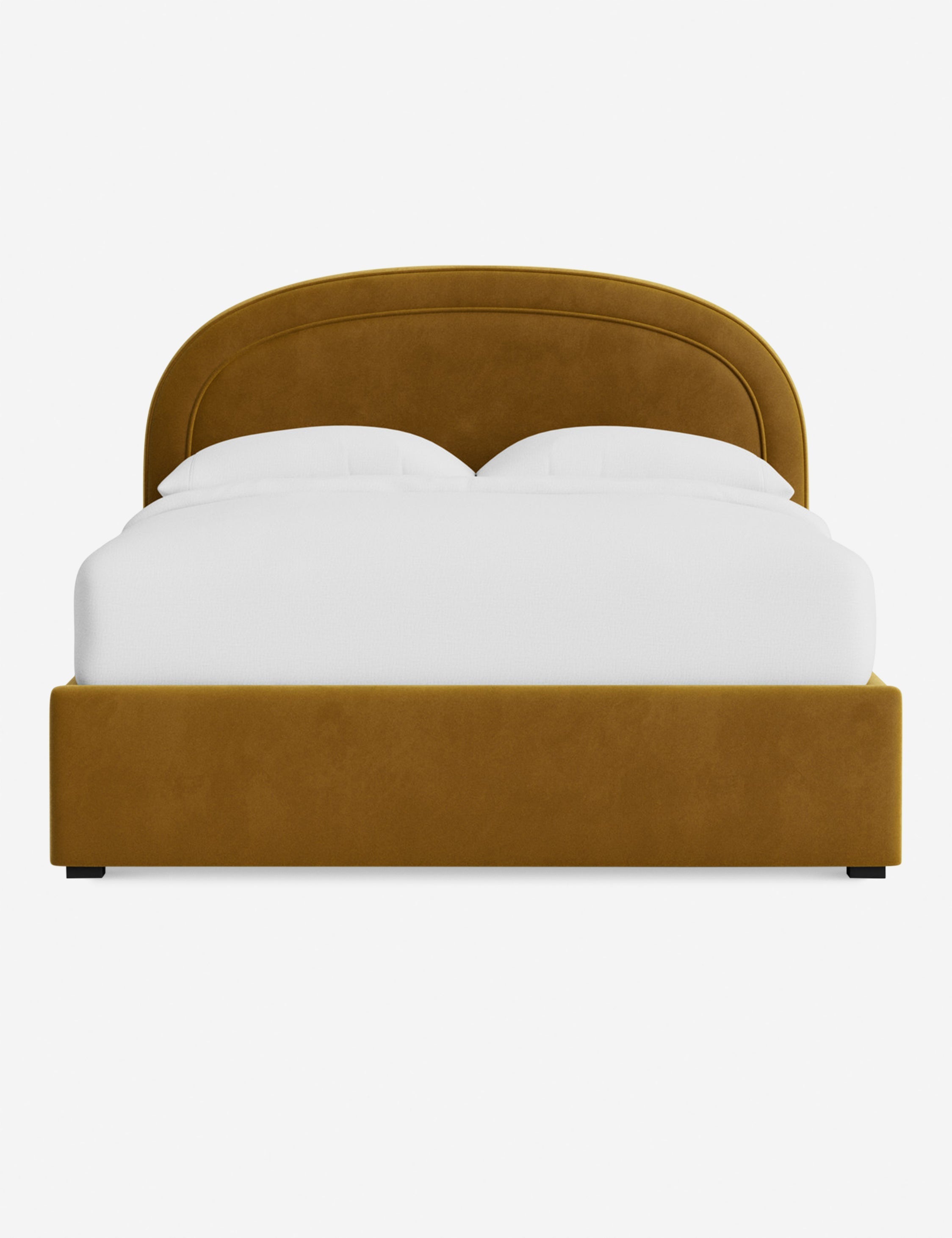 Nexus Platform Bed | Arched Headboard, Bespoke Upholstery