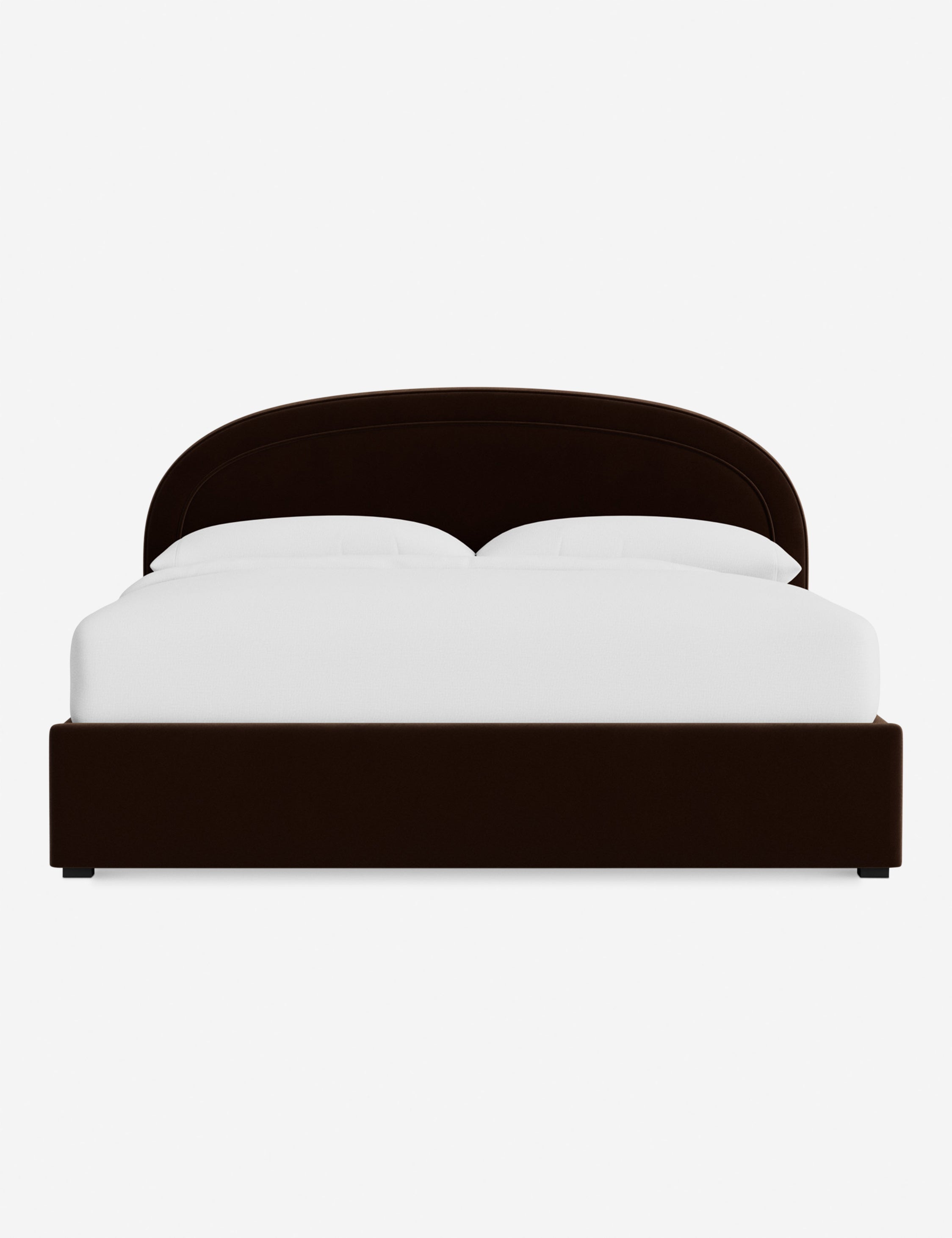 Nexus Platform Bed | Arched Headboard, Bespoke Upholstery
