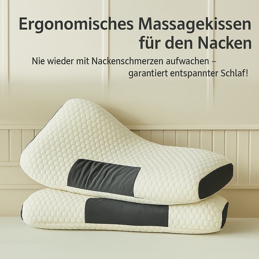 NackenRuhe: Orthopedic Sleeping Pillow – Memory Foam & Ergonomic Support for Healthy Sleep Posture
