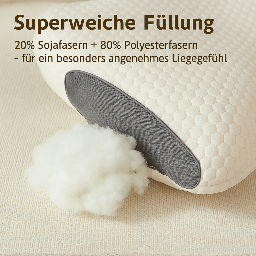 NackenRuhe: Orthopedic Sleeping Pillow – Memory Foam & Ergonomic Support for Healthy Sleep Posture