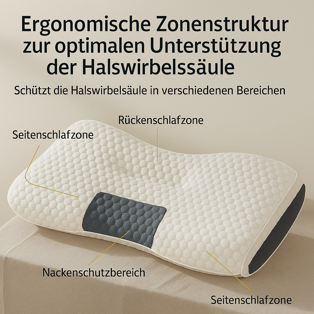 NackenRuhe: Orthopedic Sleeping Pillow – Memory Foam & Ergonomic Support for Healthy Sleep Posture