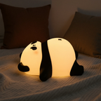 Panda LED Night Lamp USB C Rechargeable Silicone Bedside Ambient Light