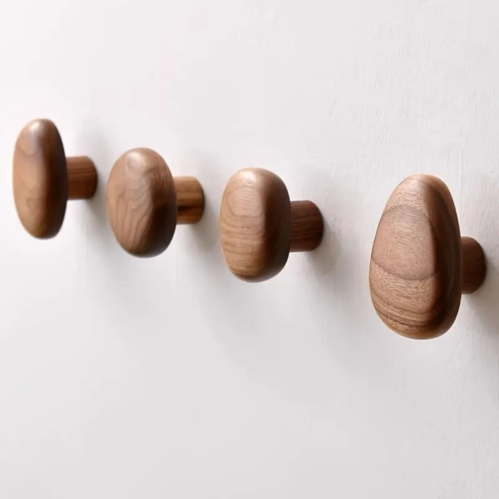 NaturAkzent: Coat Hooks in Pebble Look – Minimalistic, Durable, and Stylish for Hallways and Living Rooms
