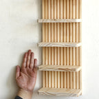 NaturArco: Wooden Wall Shelves – Elegant, Multifunctional & Floating with Vintage Arch Look for Living Room & Office