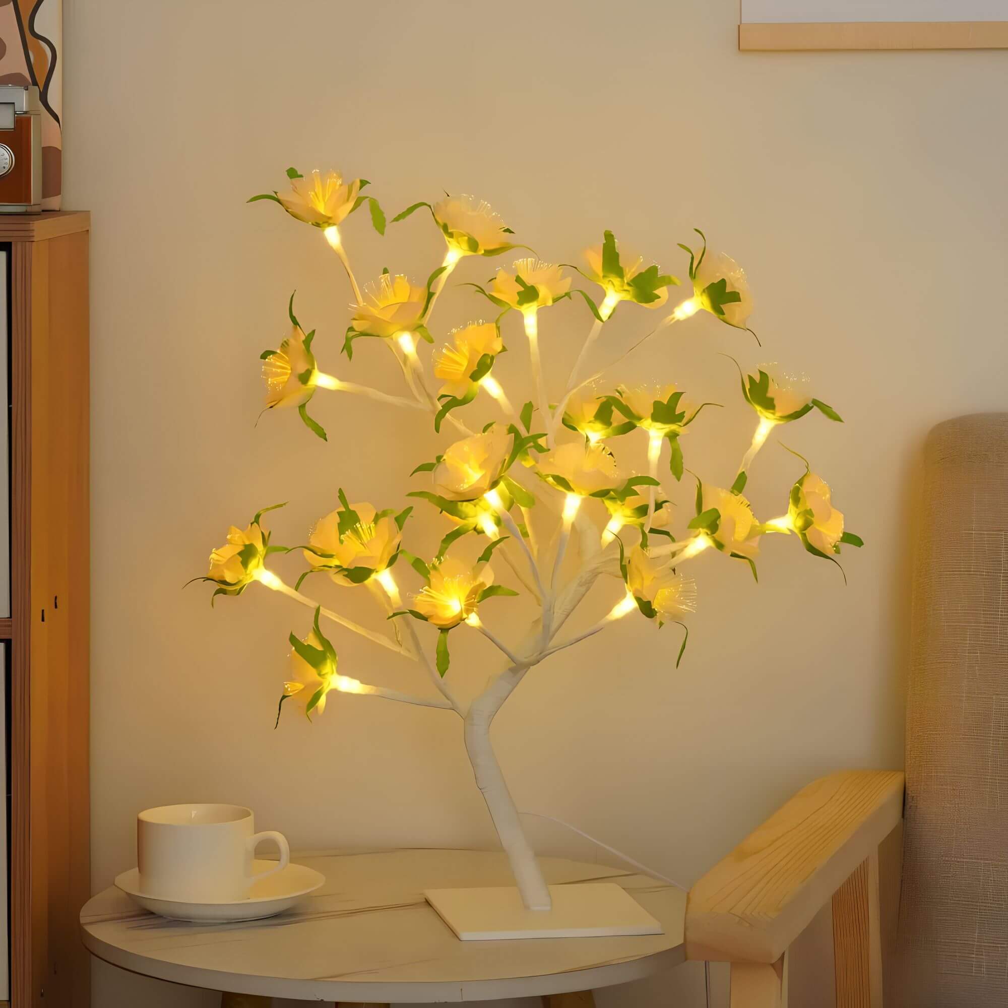 NaturGlanz: Enchanting Tree Table Lamp – Warm LED Light for Living Room & Bedroom