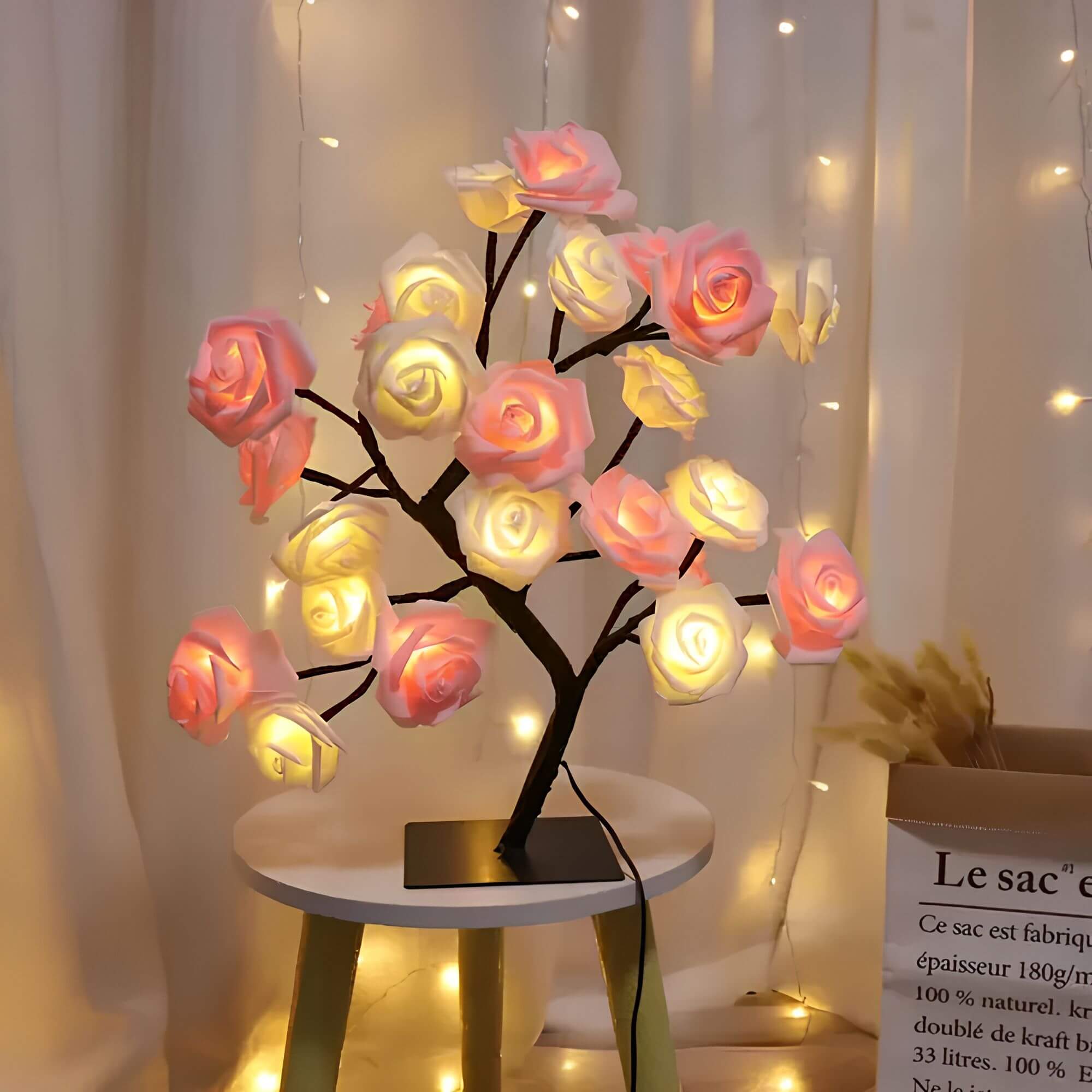 NaturGlanz: Enchanting Tree Table Lamp – Warm LED Light for Living Room & Bedroom