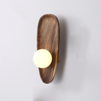 NaturGlanz: Wooden Wall Light – Warm Light for Living Room & Bedroom