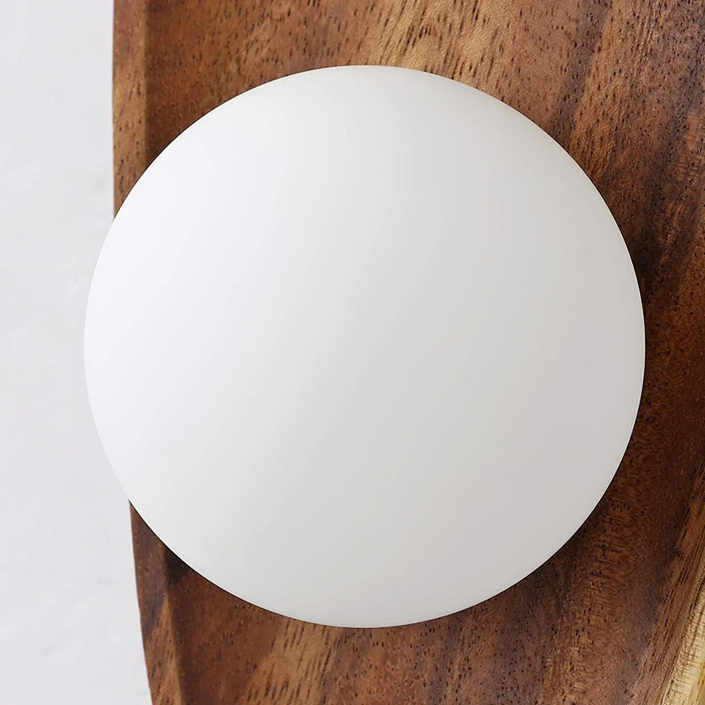 NaturGlanz: Wooden Wall Light – Warm Light for Living Room & Bedroom
