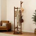NaturHalt: Clothes Rack Bamboo – Stable Stand Organizer with Shelf, Decorative & Robust for Hallway, Bedroom & Guest Room