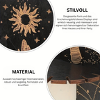 NaturKristall: Wooden Wall Shelves – Robust, Decorative & Versatile in Boho Style for Plants & Decor