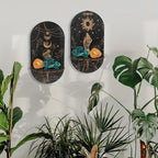 NaturKristall: Wooden Wall Shelves – Robust, Decorative & Versatile in Boho Style for Plants & Decor