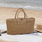 NaturStil: Straw Tote Bag – Handcrafted, Durable & Decorative for Summer & Vacation
