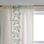 NaturWeide: Curtain with Floral Pattern & Tassels – Elegant & Decorative for Living Room & Bedroom