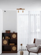 Japanese Wooden Adjustable LED Spotlight 1-Light