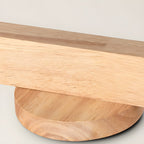 Japanese Wooden Adjustable LED Spotlight 1-Light