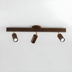 Japanese Wooden Adjustable LED Spotlight 1-Light