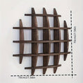 NaturalAsh: Wall Shelf Wood – classic, decorative & hanging with Ash Wood Finish for Bedroom & Hallway