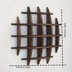 NaturalAsh: Wall Shelf Wood – classic, decorative & hanging with Ash Wood Finish for Bedroom & Hallway