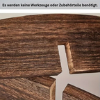 NaturalAsh: Wall Shelf Wood – classic, decorative & hanging with Ash Wood Finish for Bedroom & Hallway