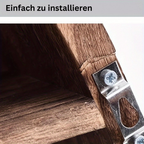 NaturalAsh: Wall Shelf Wood – classic, decorative & hanging with Ash Wood Finish for Bedroom & Hallway