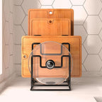 Cutting Board Organizer, 4 Slot, Freestanding, Countertop