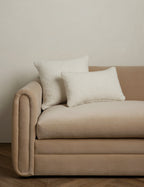 Bela Boucle Pillow | Ultrasoft Woolen Fibers, Solid Design