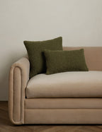 Bela Boucle Pillow | Ultrasoft Woolen Fibers, Solid Design