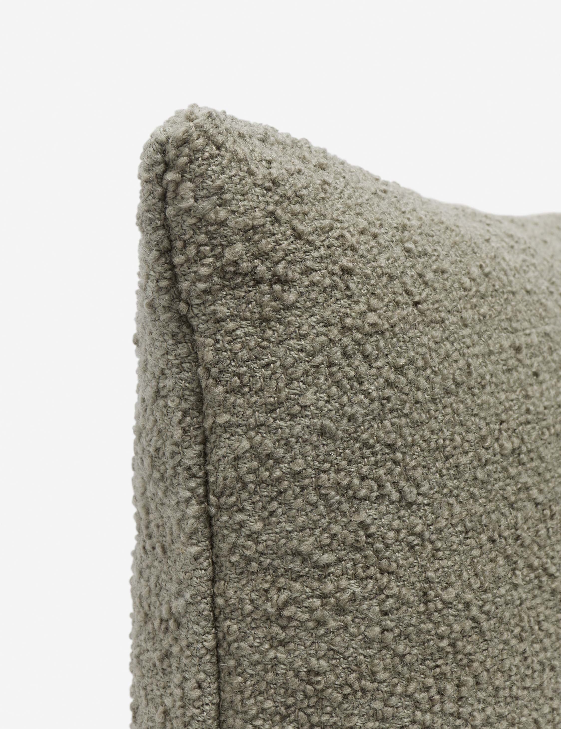Bela Boucle Pillow | Ultrasoft Woolen Fibers, Solid Design