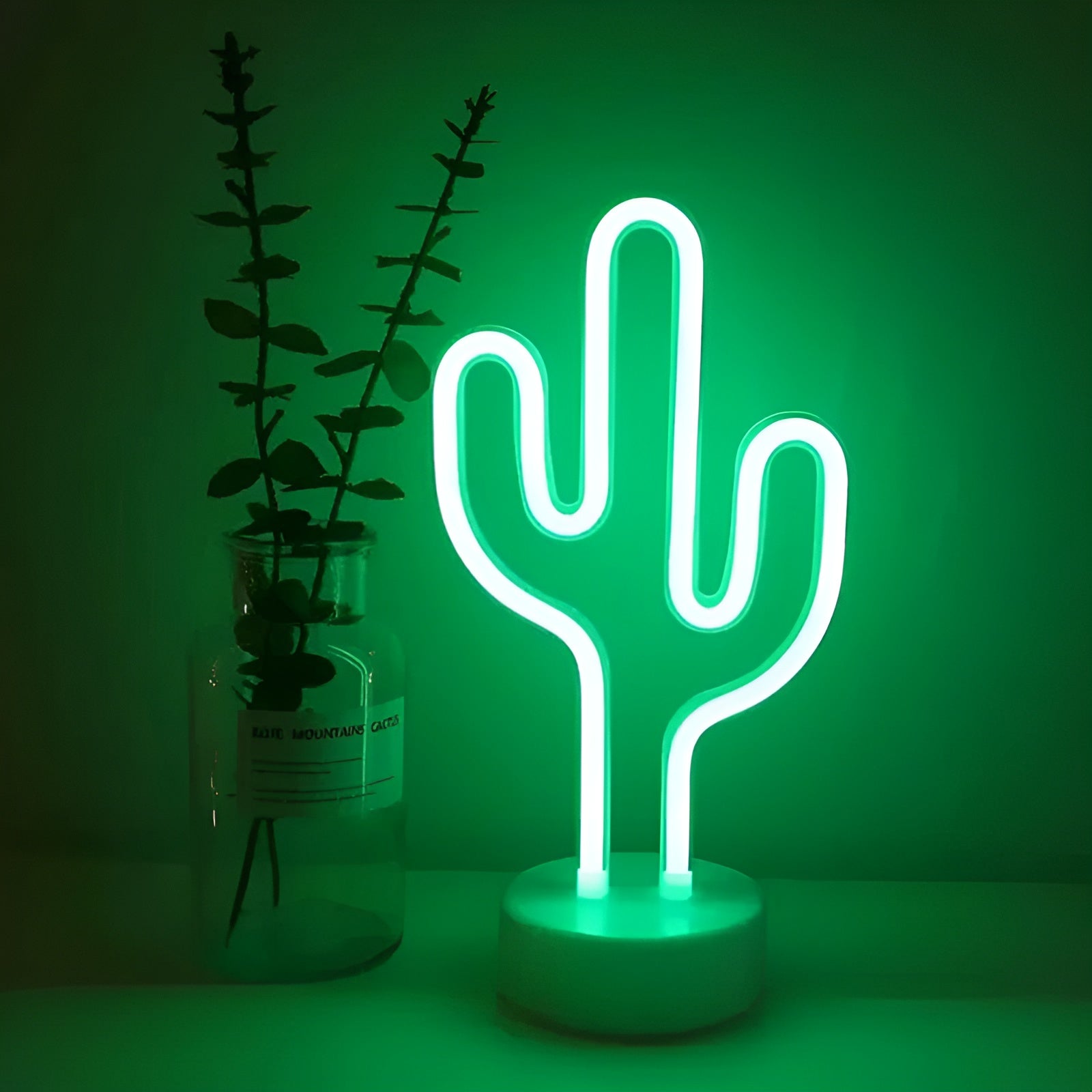 Neon Signal Lamp Multicolor Decorative Indoor Lighting with Stable Base