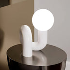 N Shape Rounded Glass Table Lamp