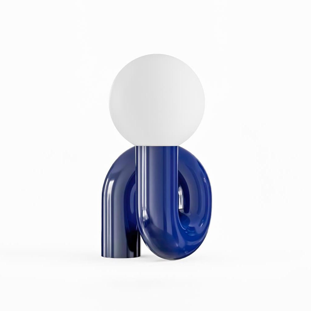 N Shape Rounded Glass Table Lamp