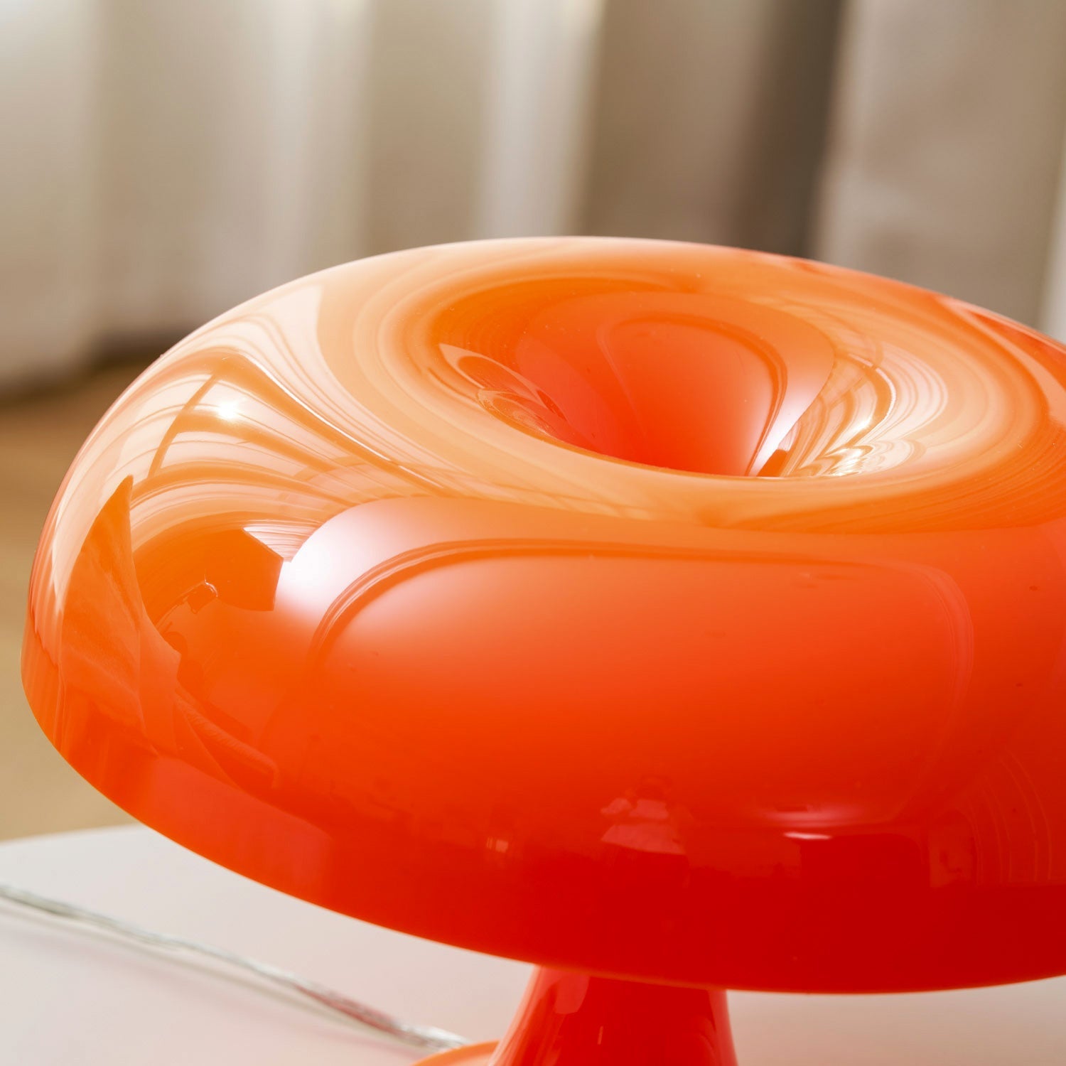 Retro Mushroom Dome Table Lamp in Bold Colors