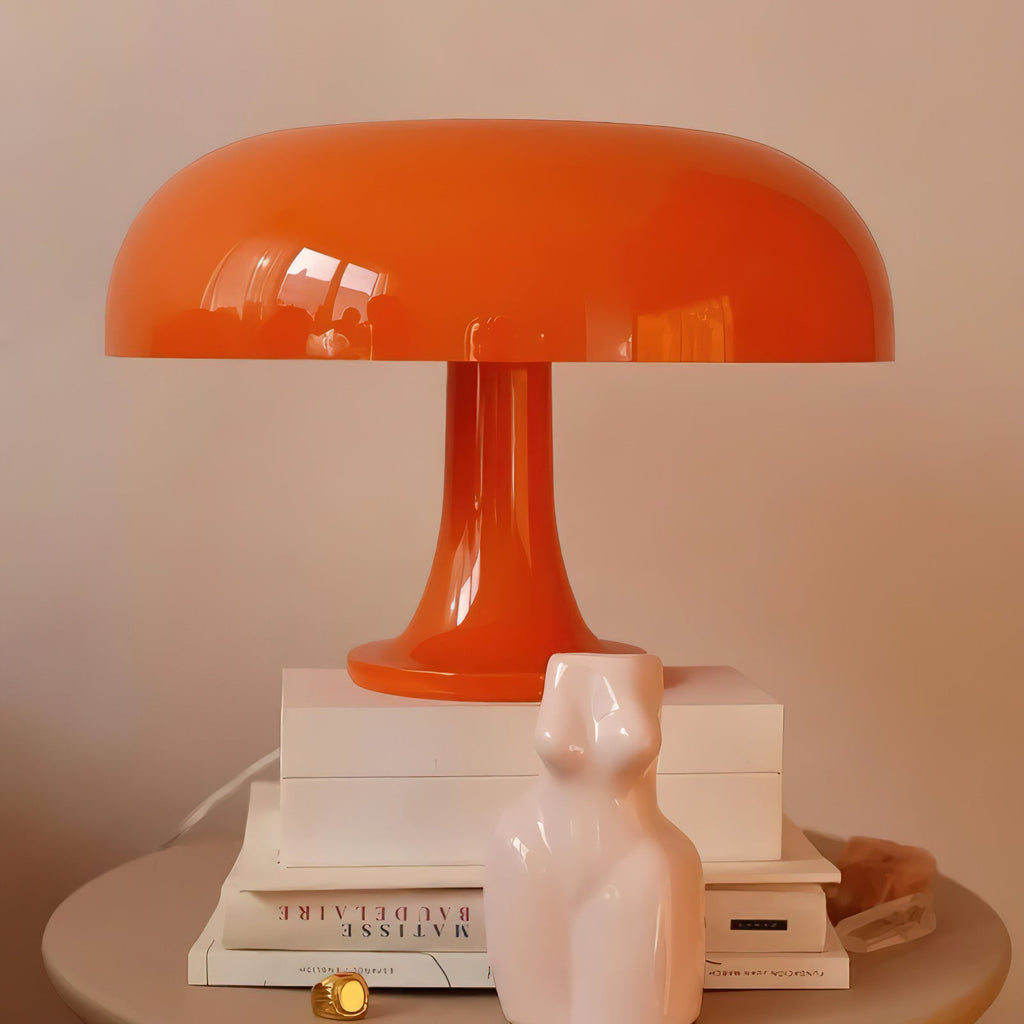 Retro Mushroom Dome Table Lamp in Bold Colors