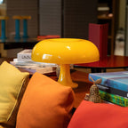 Retro Mushroom Dome Table Lamp in Bold Colors